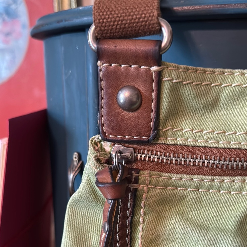 Fossil Green and Brown Women's Bag - Picture 4 of 14